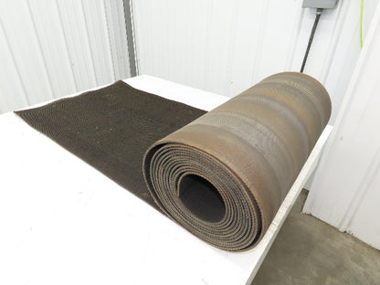24"W x 25' Rough Grip Top Rubber Conveyor Belt 2-Ply Black 25' Length