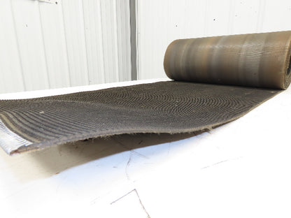 24"W x 25' Rough Grip Top Rubber Conveyor Belt 2-Ply Black 25' Length