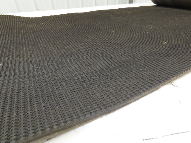 24"W x 25' Rough Grip Top Rubber Conveyor Belt 2-Ply Black 25' Length