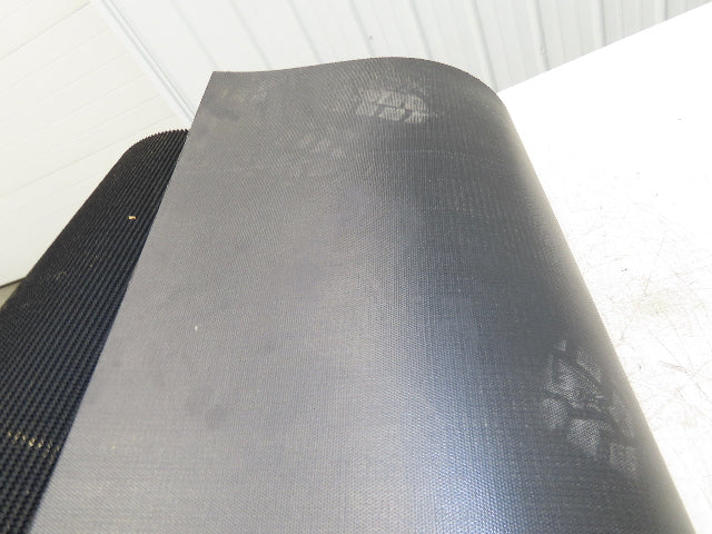24"W x 25' Rough Grip Top Rubber Conveyor Belt 3-Ply Black 5/16"Thick 25' Length