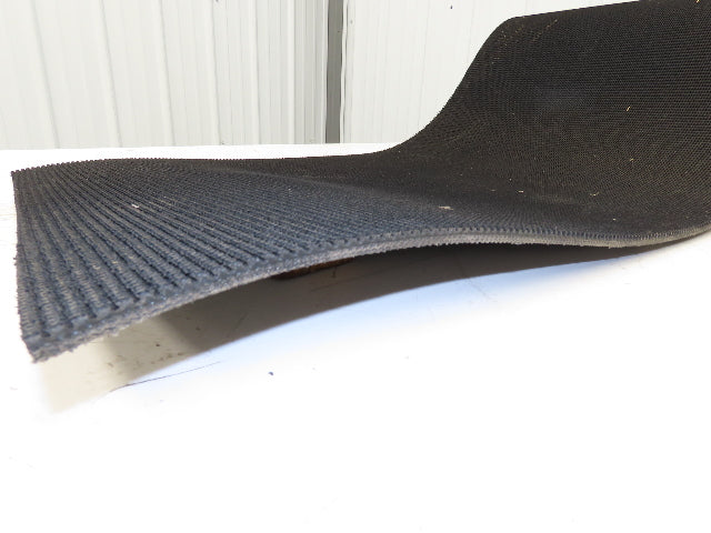 24"W x 25' Rough Grip Top Rubber Conveyor Belt 3-Ply Black 5/16"Thick 25' Length