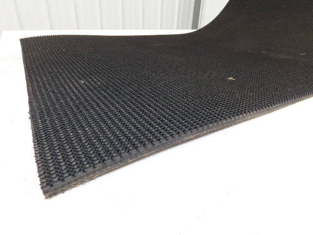 24"W x 25' Rough Grip Top Rubber Conveyor Belt 3-Ply Black 5/16"Thick 25' Length