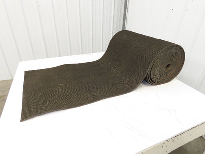 24"W x 40' Rough Grip Top Rubber Conveyor Belt 2-Ply Black 1/4"Thick 40' Length
