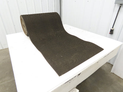 24"W x 40' Rough Grip Top Rubber Conveyor Belt 2-Ply Black 1/4"Thick 40' Length