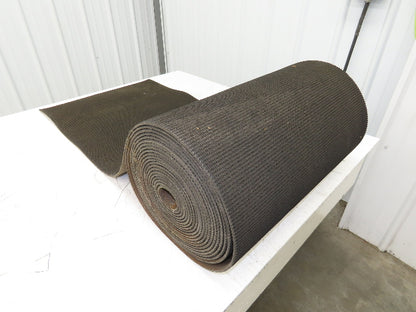 24"W x 40' Rough Grip Top Rubber Conveyor Belt 2-Ply Black 1/4"Thick 40' Length