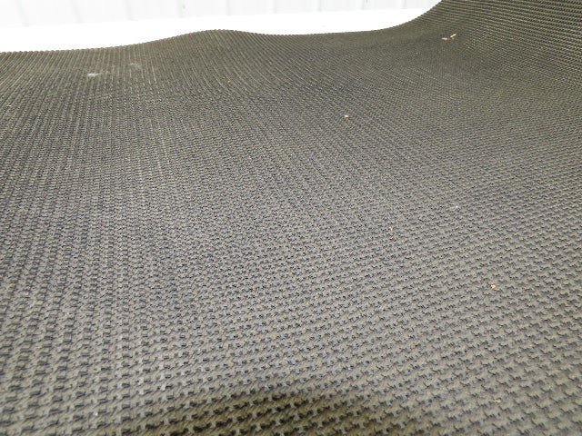 24"W x 40' Rough Grip Top Rubber Conveyor Belt 2-Ply Black 1/4"Thick 40' Length