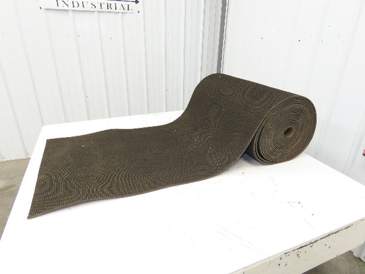 24"W x 40' Rough Grip Top Rubber Conveyor Belt 2-Ply Black 1/4"Thick 40' Length