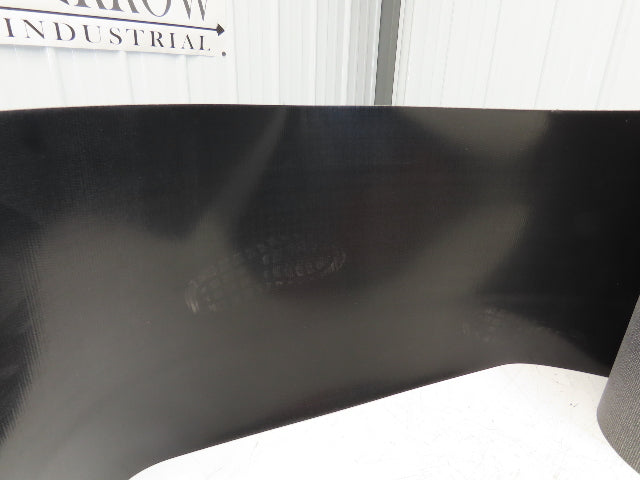 24"W x 55' Smooth Top PVC Rubber Conveyor Belt Black 5/32" Thick 55' Length
