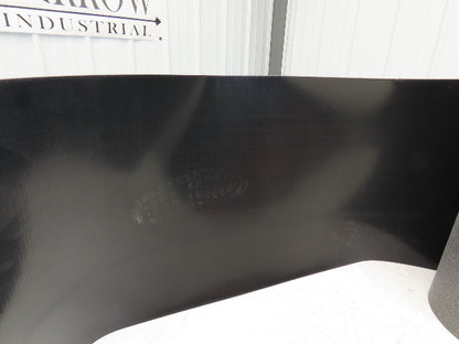 24"W x 55' Smooth Top PVC Rubber Conveyor Belt Black 5/32" Thick 55' Length