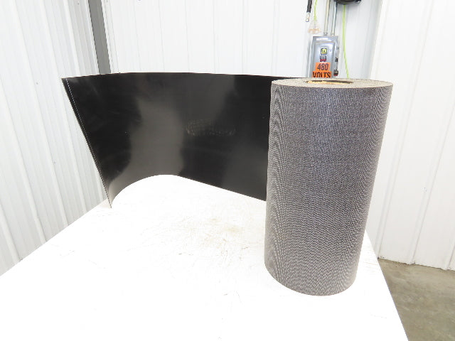 24"W x 55' Smooth Top PVC Rubber Conveyor Belt Black 5/32" Thick 55' Length