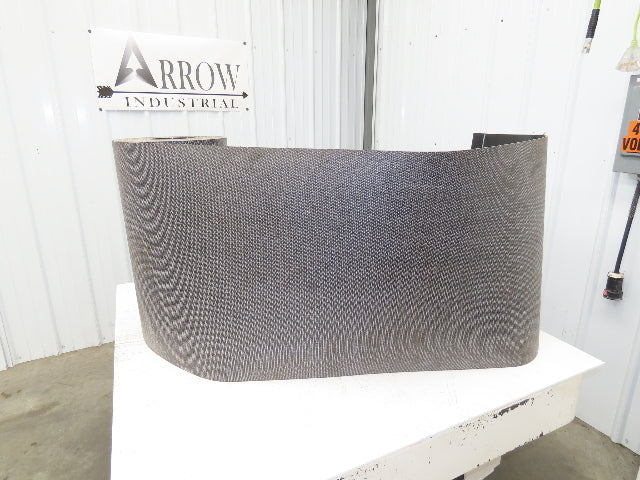 24"W x 55' Smooth Top PVC Rubber Conveyor Belt Black 5/32" Thick 55' Length