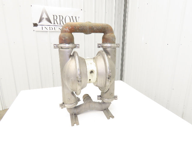 Wilden 08-15984 Pneumatic Diaphragm Air Pump 2" Stainless 125psi 166gpm READ