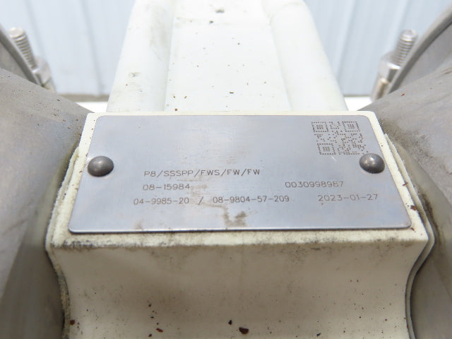 Wilden 08-15984 Pneumatic Diaphragm Air Pump 2" Stainless 125psi 166gpm READ