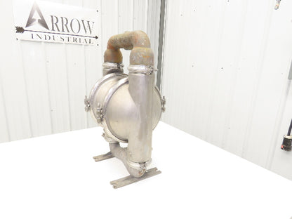 Wilden 08-15984 Pneumatic Diaphragm Air Pump 2" Stainless 125psi 166gpm READ