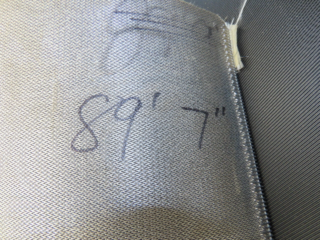 15.5"W x 89' 7" Grooved Conveyor Belt 2-Ply Black Ribbed PVC Rubber Grip Top