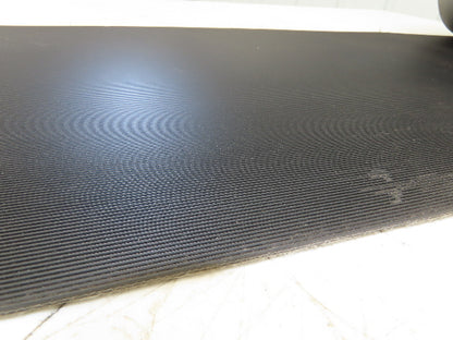 15.5"W x 89' 7" Grooved Conveyor Belt 2-Ply Black Ribbed PVC Rubber Grip Top