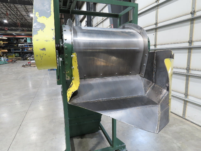 Livonia 26"W x 16' 2" Magnetic Incline Chip Conveyor 108" Infeed 56"Discharge