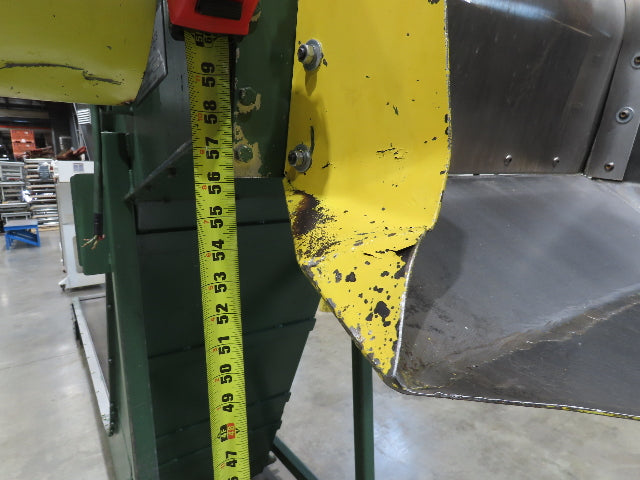 Livonia 26"W x 16' 2" Magnetic Incline Chip Conveyor 108" Infeed 56"Discharge