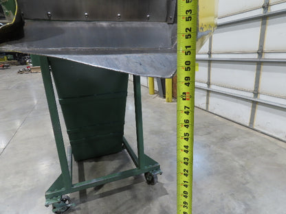 Livonia 26"W x 16' 2" Magnetic Incline Chip Conveyor 108" Infeed 56"Discharge
