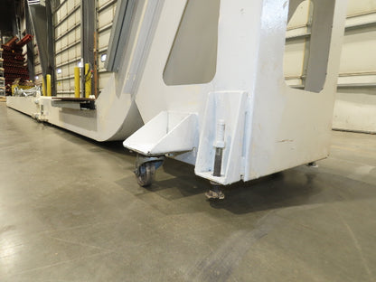 Hennig 21' Incline Chip Conveyor 14"W Scraper Chain 15' 2" Infeed 62"Discharge