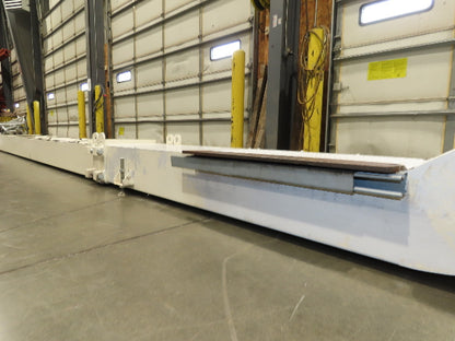 Hennig 21' Incline Chip Conveyor 14"W Scraper Chain 15' 2" Infeed 62"Discharge