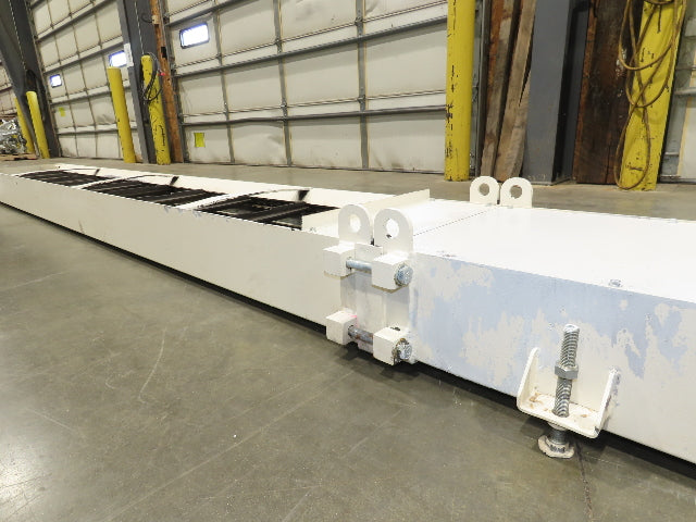 Hennig 21' Incline Chip Conveyor 14"W Scraper Chain 15' 2" Infeed 62"Discharge