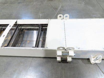 Hennig 21' Incline Chip Conveyor 14"W Scraper Chain 15' 2" Infeed 62"Discharge