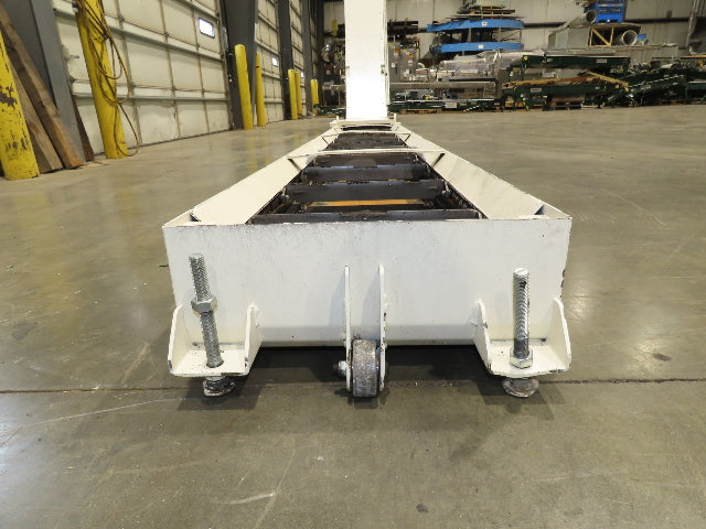 Hennig 21' Incline Chip Conveyor 14"W Scraper Chain 15' 2" Infeed 62"Discharge