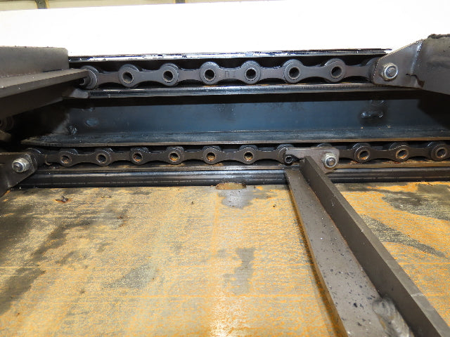 Hennig 21' Incline Chip Conveyor 14"W Scraper Chain 15' 2" Infeed 62"Discharge