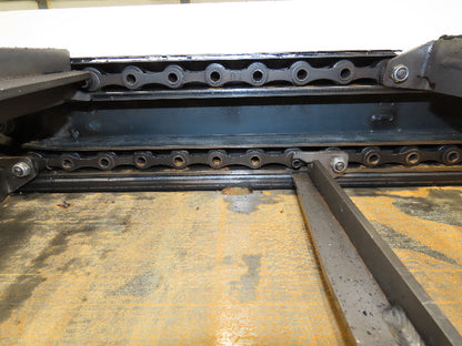 Hennig 21' Incline Chip Conveyor 14"W Scraper Chain 15' 2" Infeed 62"Discharge
