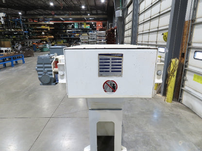 Hennig 21' Incline Chip Conveyor 14"W Scraper Chain 15' 2" Infeed 62"Discharge