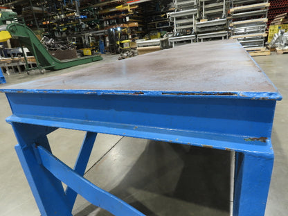 1/4" Top Steel Fabrication Welding Layout Table Work Bench 11' 4"L 30"D 25"H
