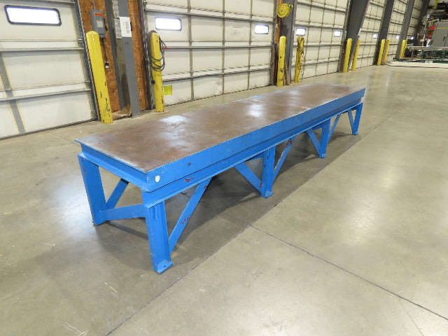 1/4" Top Steel Fabrication Welding Layout Table Work Bench 11' 4"L 30"D 25"H