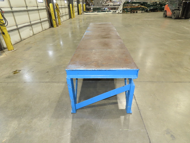1/4" Top Steel Fabrication Welding Layout Table Work Bench 11' 4"L 30"D 25"H