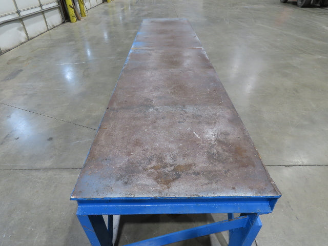 1/4" Top Steel Fabrication Welding Layout Table Work Bench 11' 4"L 30"D 25"H