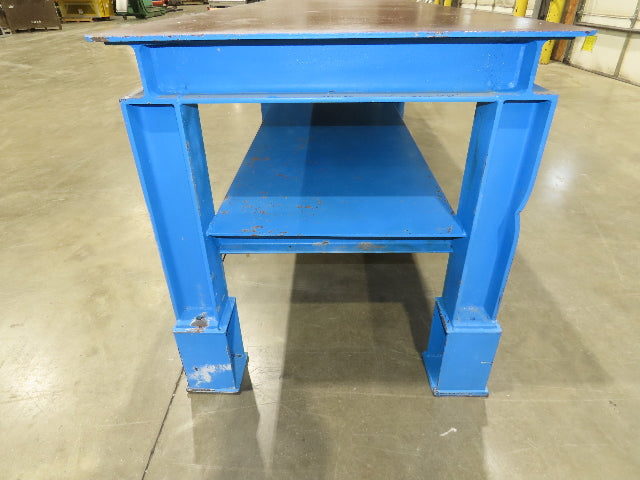 5/16" Top Steel Fabrication Welding Layout Table Work Bench 10' 2"L 31"D 33"H