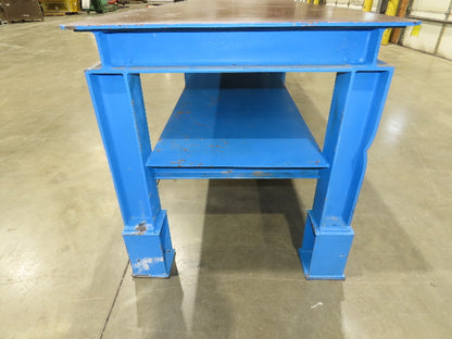 5/16" Top Steel Fabrication Welding Layout Table Work Bench 10' 2"L 31"D 33"H