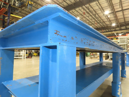 5/16" Top Steel Fabrication Welding Layout Table Work Bench 10' 2"L 31"D 33"H