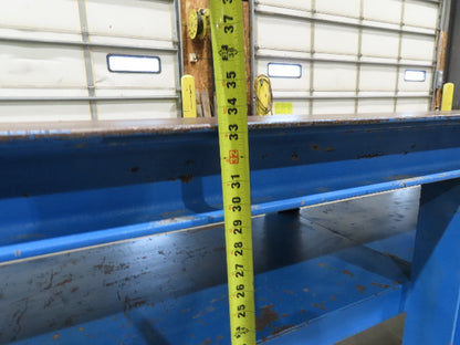5/16" Top Steel Fabrication Welding Layout Table Work Bench 10' 2"L 31"D 33"H