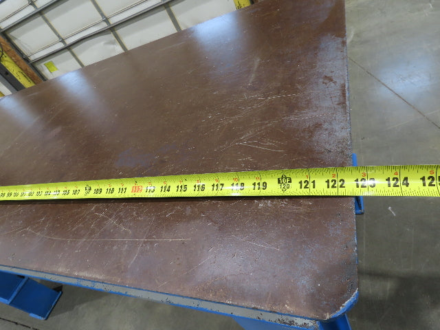 5/16" Top Steel Fabrication Welding Layout Table Work Bench 10' 2"L 31"D 33"H