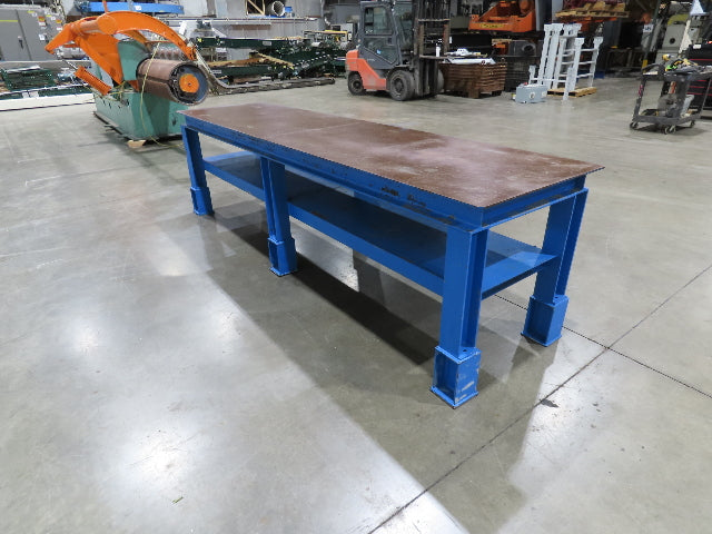 5/16" Top Steel Fabrication Welding Layout Table Work Bench 10' 2"L 31"D 33"H
