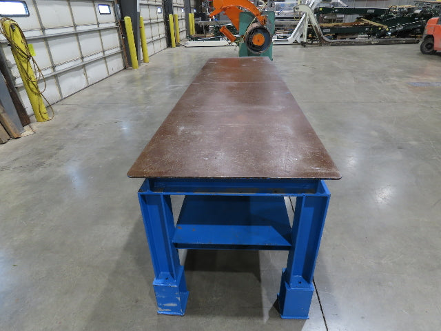 5/16" Top Steel Fabrication Welding Layout Table Work Bench 10' 2"L 31"D 33"H