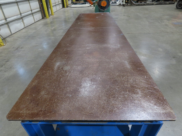 5/16" Top Steel Fabrication Welding Layout Table Work Bench 10' 2"L 31"D 33"H