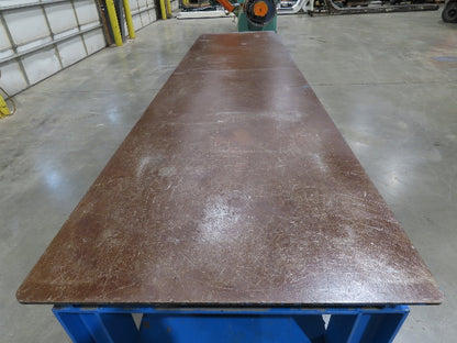 5/16" Top Steel Fabrication Welding Layout Table Work Bench 10' 2"L 31"D 33"H