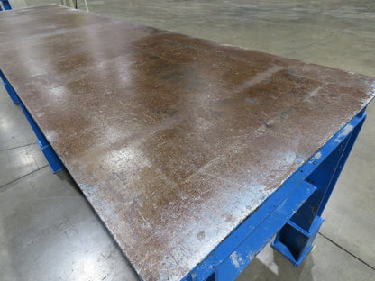 5/16" Top Steel Fabrication Welding Layout Table Work Bench 10'L 31"D 33"H