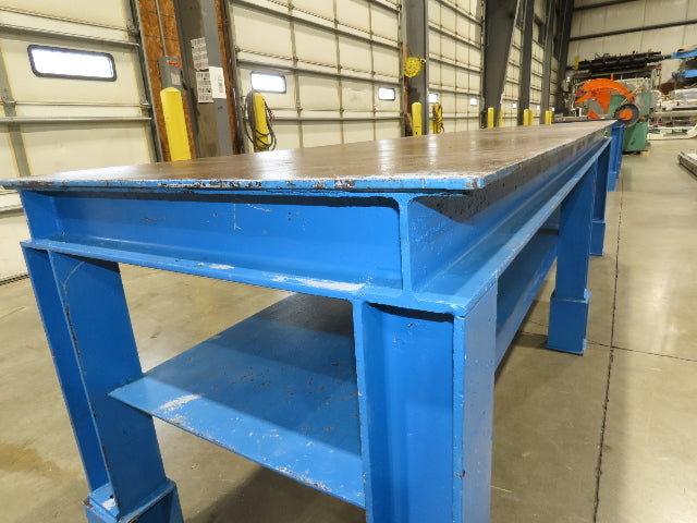 5/16" Top Steel Fabrication Welding Layout Table Work Bench 10'L 31"D 33"H