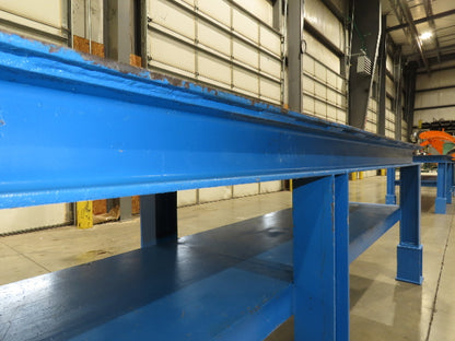 5/16" Top Steel Fabrication Welding Layout Table Work Bench 10'L 31"D 33"H