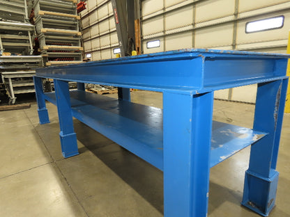 5/16" Top Steel Fabrication Welding Layout Table Work Bench 10'L 31"D 33"H