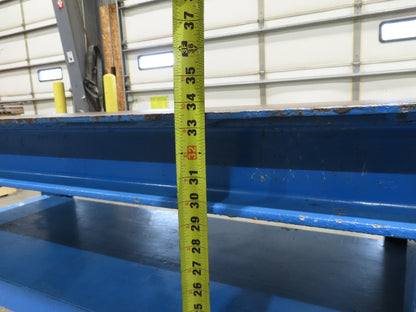 5/16" Top Steel Fabrication Welding Layout Table Work Bench 10'L 31"D 33"H