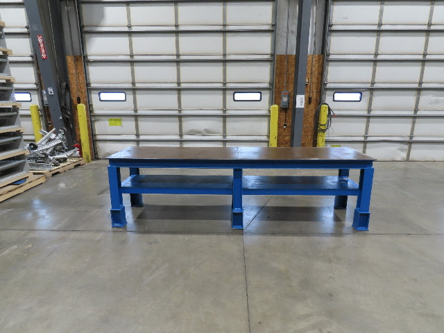 5/16" Top Steel Fabrication Welding Layout Table Work Bench 10'L 31"D 33"H